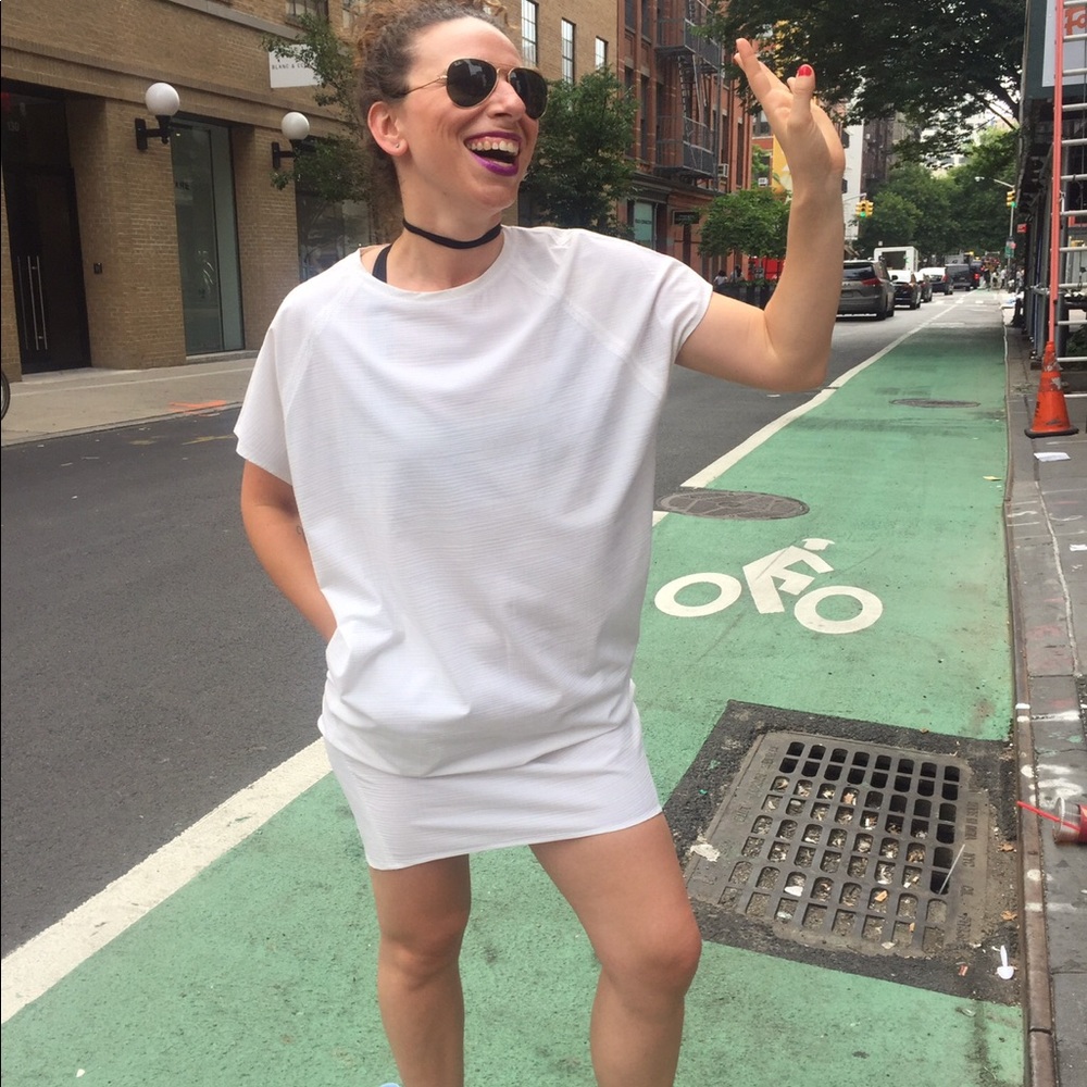Lululemon Lab Reflective White Dress - 8